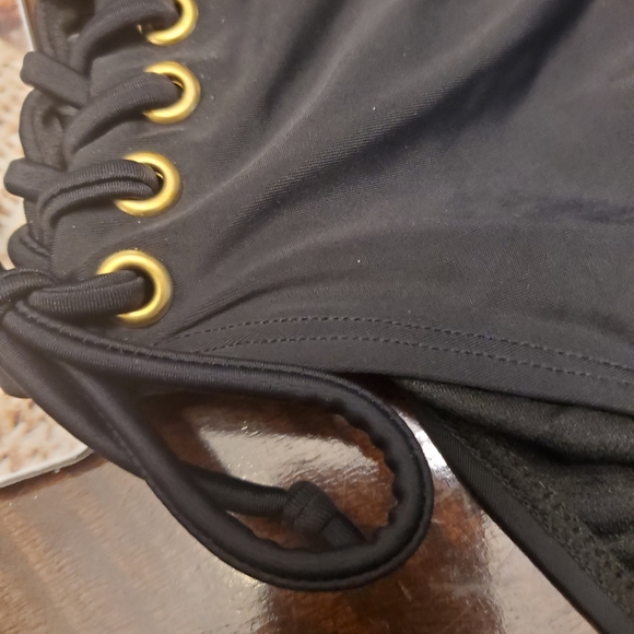 NWT California Sunshine Black swim bottom - Picture 3 of 3